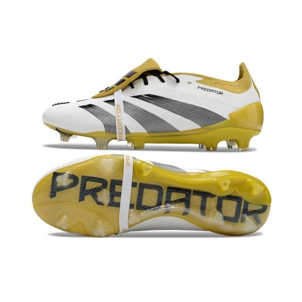adidas Predator Elite FT FG Chaussures Blanc Or Argent