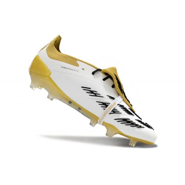 adidas Predator Elite FT FG Chaussures Blanc Or Argent