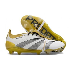 Chaussures de foot adidas Predator Elite FT FG Blanc Or Argent