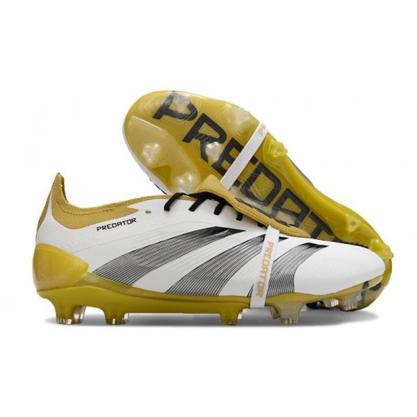 Chaussures de foot adidas Predator Elite FT FG Blanc Or Argent
