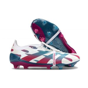 Chaussures de foot adidas Predator Elite FT FG Chaussures Blanc Rouge Bleu