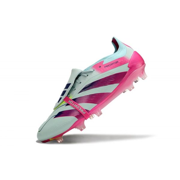 adidas Predator Elite FT FG Chaussures Bleu Très Pâle Rose Lucide Jaune Semi Solaire