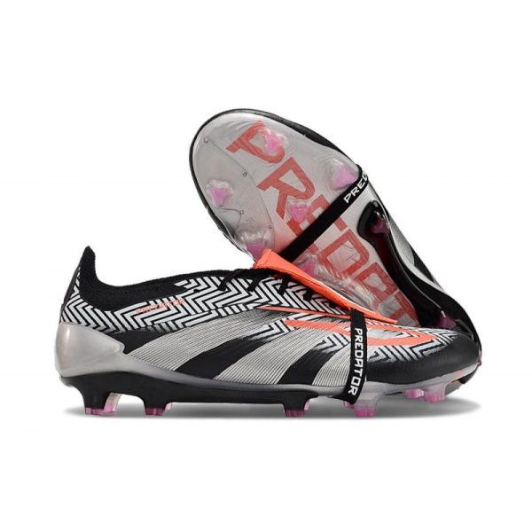 Chaussures de foot adidas Predator Elite FT FG Noir Argent Rouge