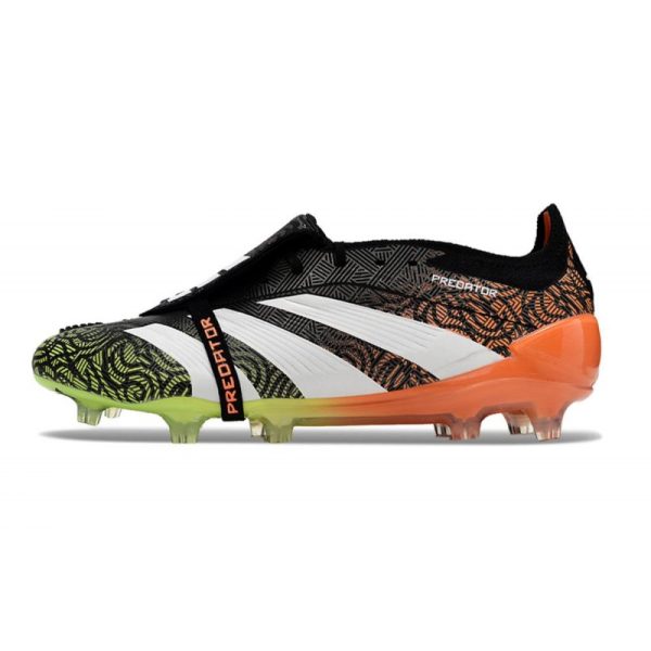 adidas Predator Elite FT FG Chaussures Noir Blanc Orange Vert