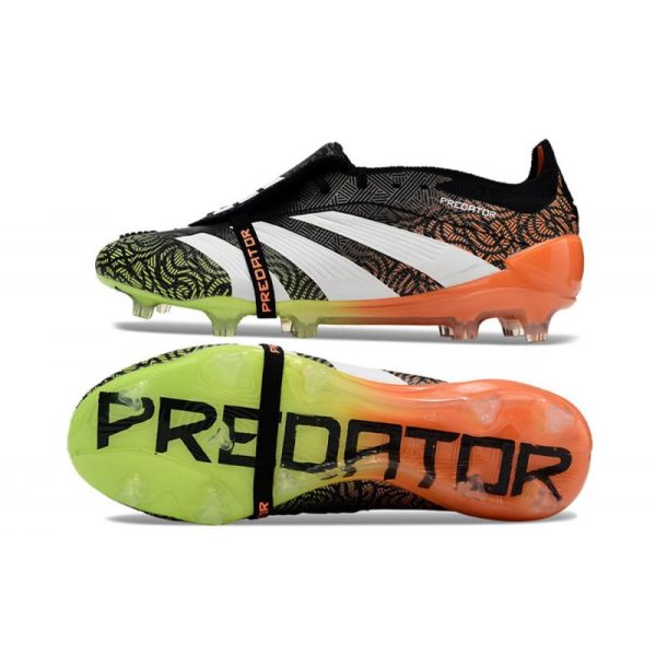 adidas Predator Elite FT FG Chaussures Noir Blanc Orange Vert