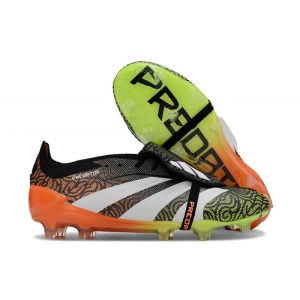 Chaussures de foot adidas Predator Elite FT FG Noir Blanc Orange