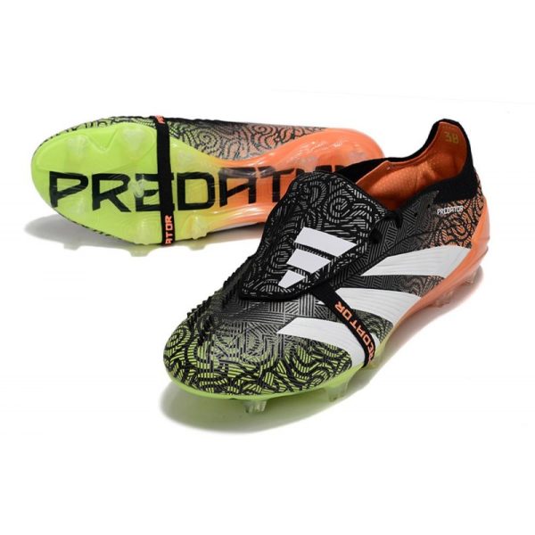 adidas Predator Elite FT FG Chaussures Noir Blanc Orange Vert