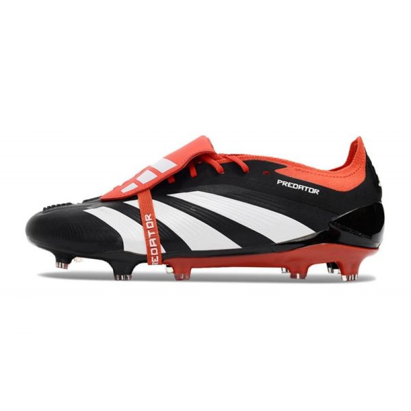 adidas Predator Elite FT FG Chaussures Noir Blanc Rouge Solaire