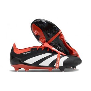 Chaussures de foot adidas Predator Elite FT FG Noir Blanc Rouge Solaire