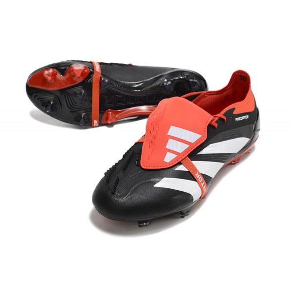 adidas Predator Elite FT FG Chaussures Noir Blanc Rouge Solaire