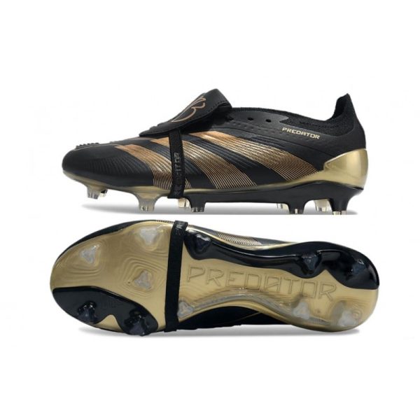 adidas Predator Elite FT FG Chaussures Noir Carbone Or Métallique
