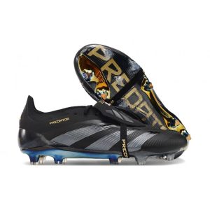 Chaussures de foot adidas Predator Elite FT FG Noir Carbone Or Métallique
