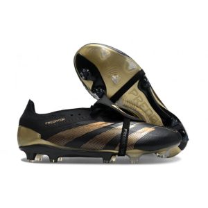 adidas Predator Elite FT FG Chaussures Noir Carbone Or Métallique