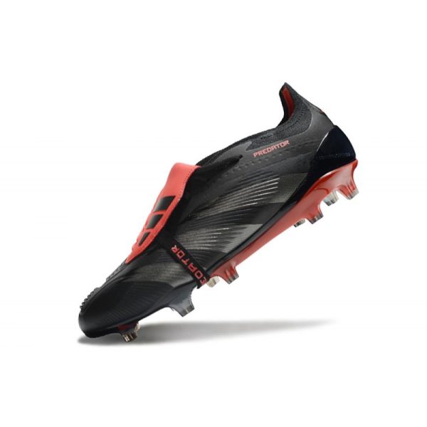 adidas Predator Elite FT FG Chaussures Noir Gris Quatre Rouge Lucide