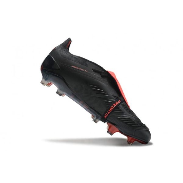 adidas Predator Elite FT FG Chaussures Noir Gris Quatre Rouge Lucide