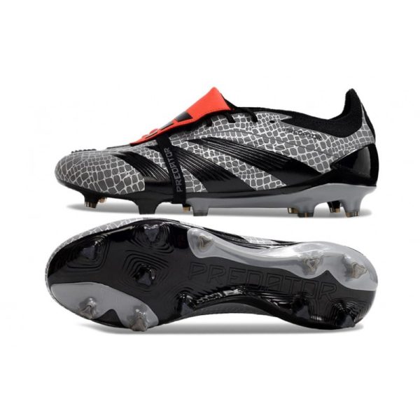 adidas Predator Elite FT FG Chaussures Noir Gris Rouge