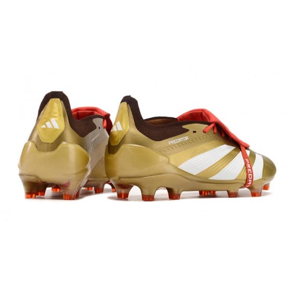 adidas Predator Elite FT FG Chaussures Or Blanc Rouge