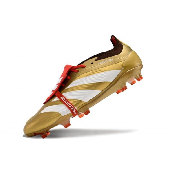 adidas Predator Elite FT FG Chaussures Or Blanc Rouge