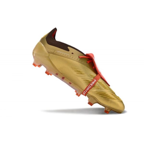 adidas Predator Elite FT FG Chaussures Or Blanc Rouge