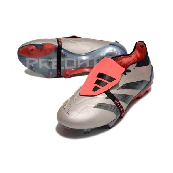 adidas Predator Elite FT FG Chaussures Platin Métallique Noir Aurore Carbone