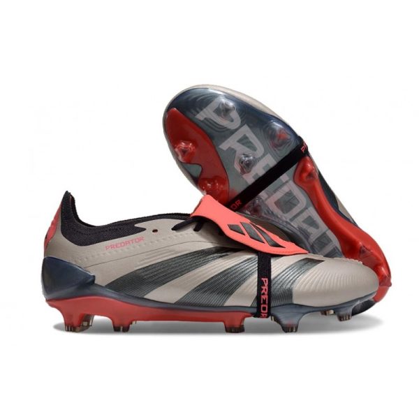 adidas Predator Elite FT FG Chaussures Platin Métallique Noir Aurore Carbone