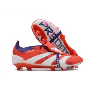 Chaussures de foot adidas Predator Elite FT FG Rouge Blanc