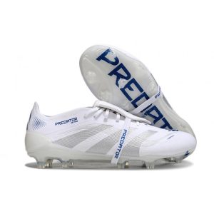 adidas Predator Elite Foldover Tongue FG Blanc Argent Métallique Royal Vif