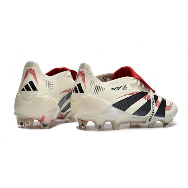 adidas Predator Elite Foldover Tongue FG Blanc Cassé Noir Rubis Pur