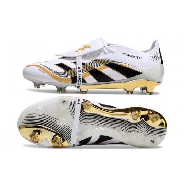 adidas Predator Elite Foldover Tongue FG Blanc Ftwr Or Métallique