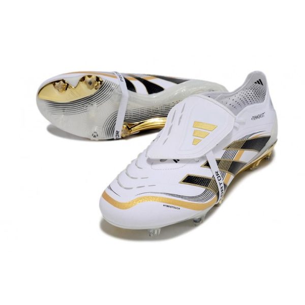 adidas Predator Elite Foldover Tongue FG Blanc Ftwr Or Métallique