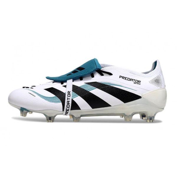 adidas Predator Elite Foldover Tongue FG Blanc Noir Bleu
