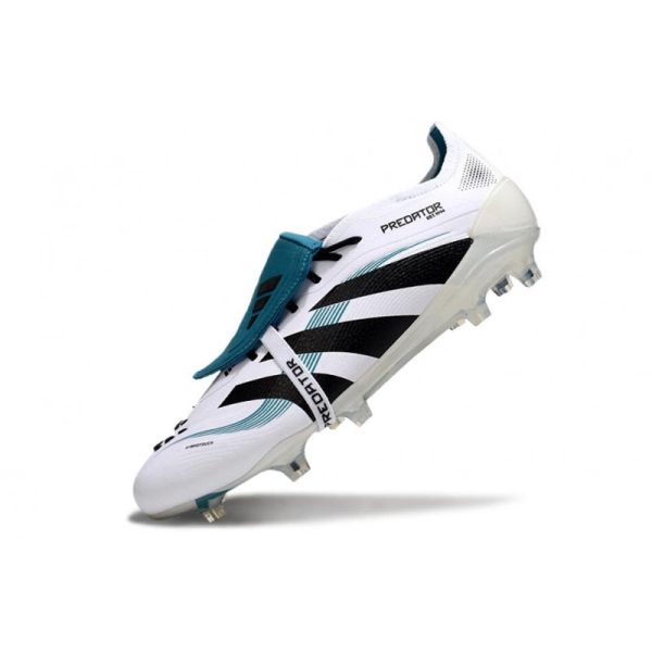 adidas Predator Elite Foldover Tongue FG Blanc Noir Bleu