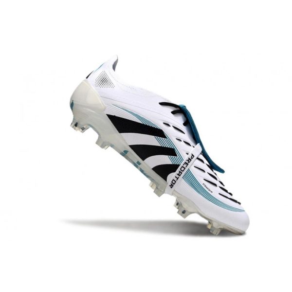 adidas Predator Elite Foldover Tongue FG Blanc Noir Bleu