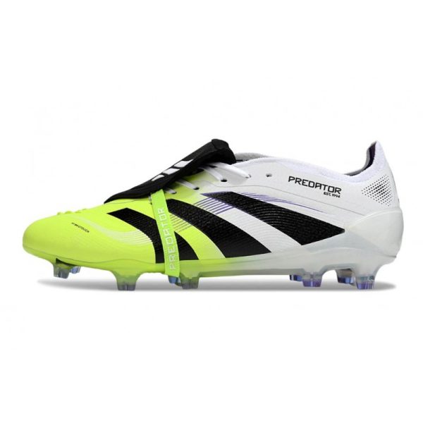 adidas Predator Elite Foldover Tongue FG Blanc Noir Citron Lucid