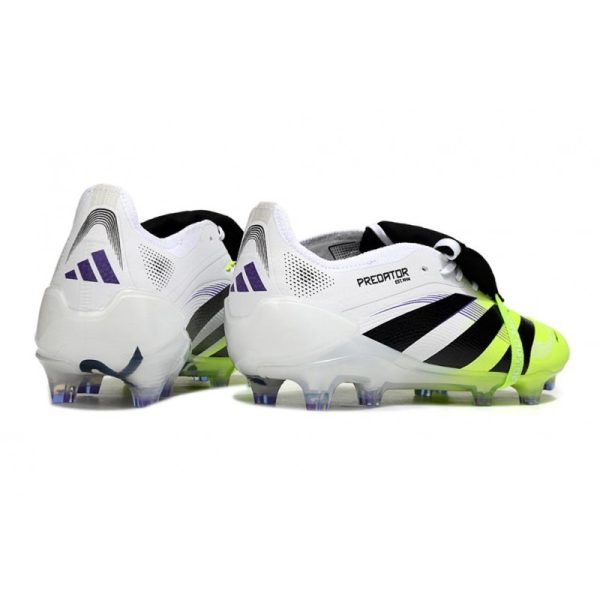 adidas Predator Elite Foldover Tongue FG Blanc Noir Citron Lucid