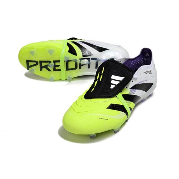 adidas Predator Elite Foldover Tongue FG Blanc Noir Citron Lucid