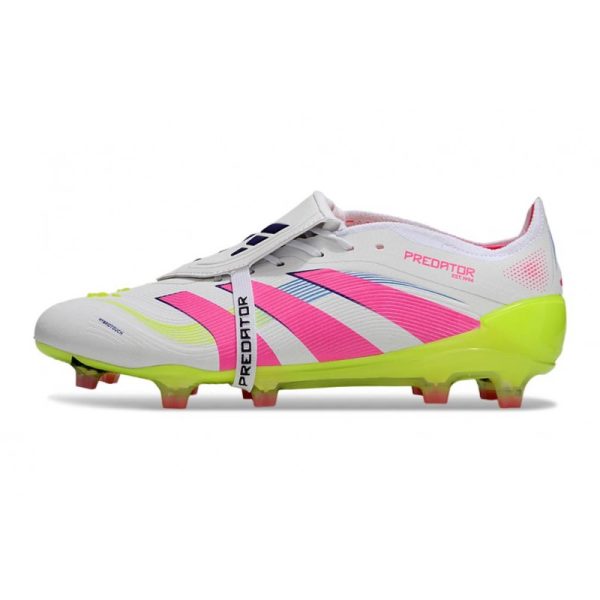 adidas Predator Elite Foldover Tongue FG Blanc Rose Lucide Citron Lucide