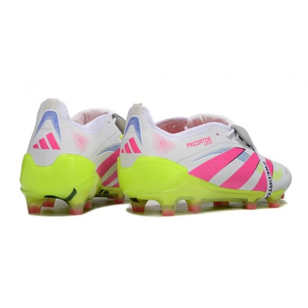 adidas Predator Elite Foldover Tongue FG Blanc Rose Lucide Citron Lucide