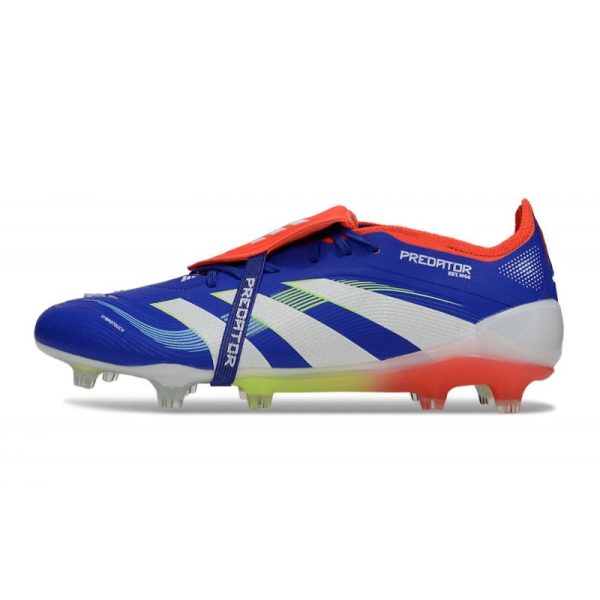 adidas Predator Elite Foldover Tongue FG Bleu Rouge Blanc