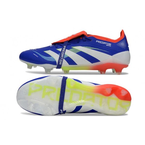 adidas Predator Elite Foldover Tongue FG Bleu Rouge Blanc