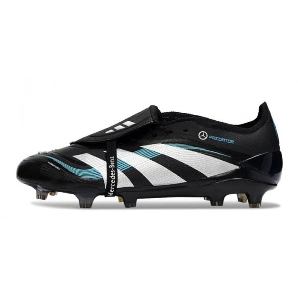 adidas Predator Elite Foldover Tongue FG Noir Blanc Bleu