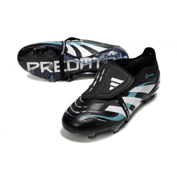 adidas Predator Elite Foldover Tongue FG Noir Blanc Bleu