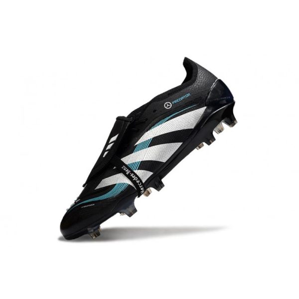 adidas Predator Elite Foldover Tongue FG Noir Blanc Bleu