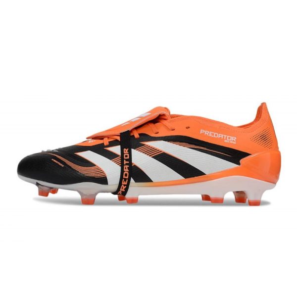 adidas Predator Elite Foldover Tongue FG Noir Blanc Orange