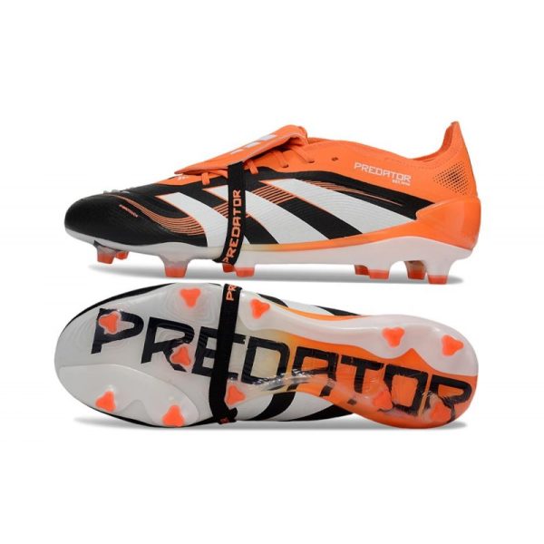 adidas Predator Elite Foldover Tongue FG Noir Blanc Orange