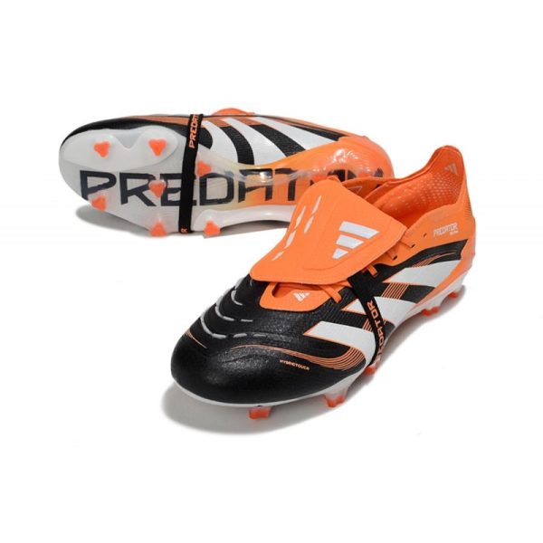 adidas Predator Elite Foldover Tongue FG Noir Blanc Orange