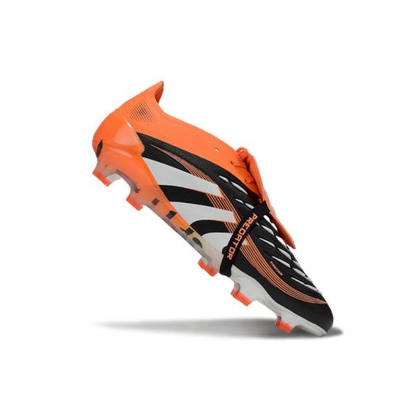 adidas Predator Elite Foldover Tongue FG Noir Blanc Orange