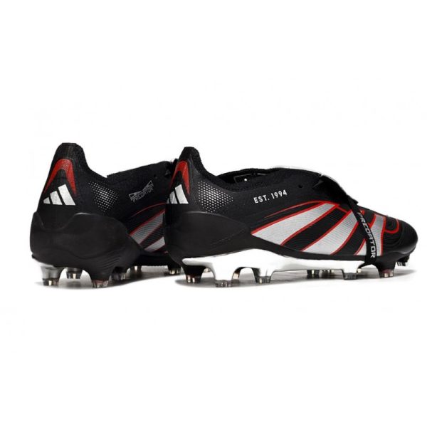 adidas Predator Elite Foldover Tongue FG Noir Blanc Rouge