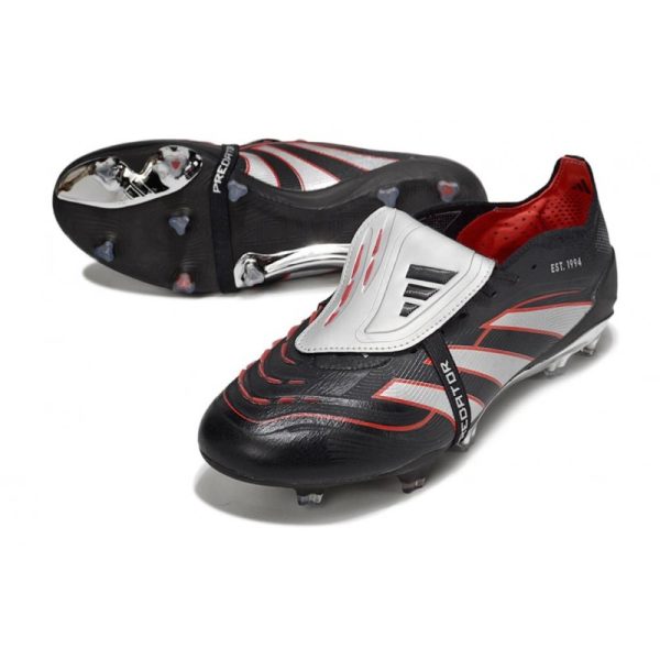 adidas Predator Elite Foldover Tongue FG Noir Blanc Rouge