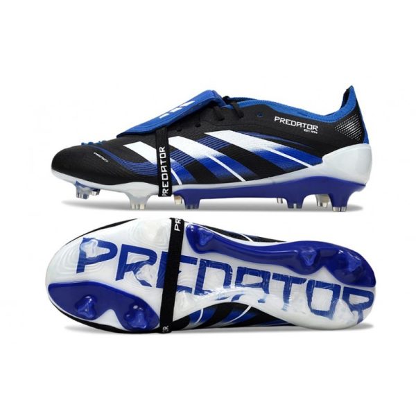adidas Predator Elite Foldover Tongue FG Noir Bleu Blanc